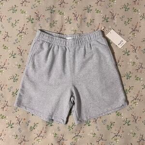 MATE the Label Men's Fleece Short Gray Small Sweatshort Organic Cotton Lounge